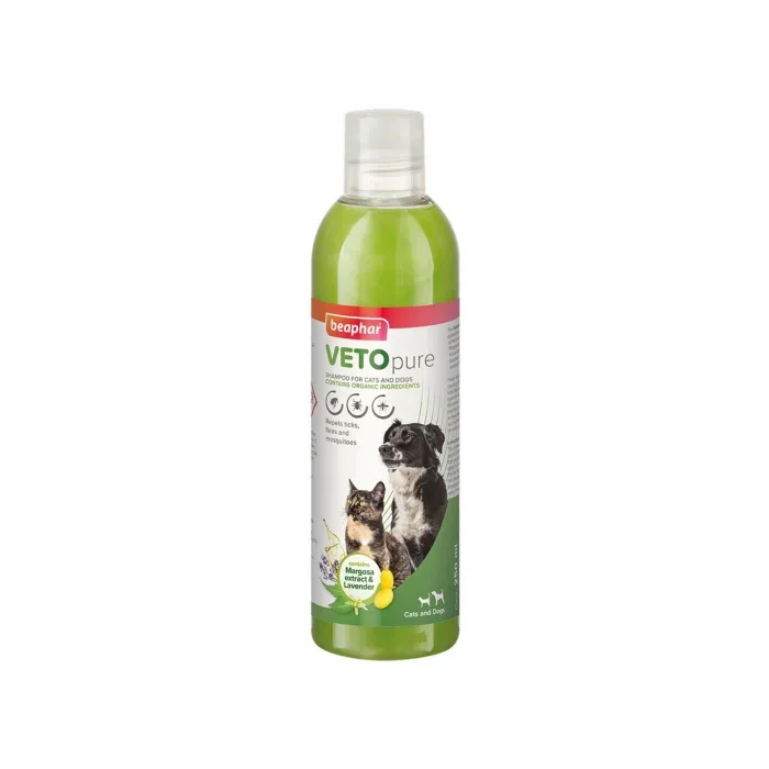Sampon antiparazitar pentru caini si pisici Vetopure Beaphar - 250ml