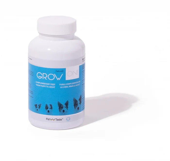 Grow On, supliment pentru caini, 100 comprimate, Petswell