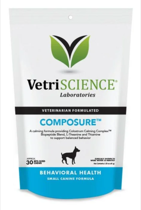 Vetriscience composure calmare in conditii de stres la caini talie mica, 30 tablete