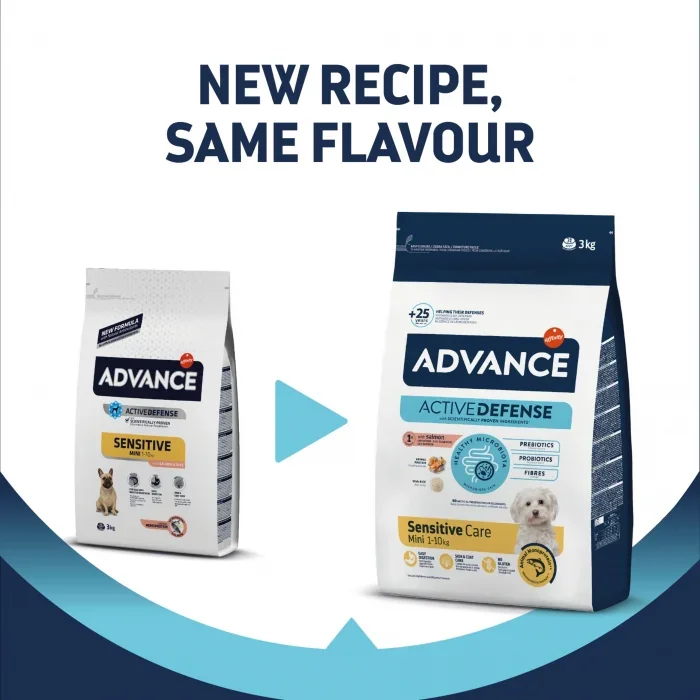 Advance Dog Mini Sensitive Somon Orez, 7 kg