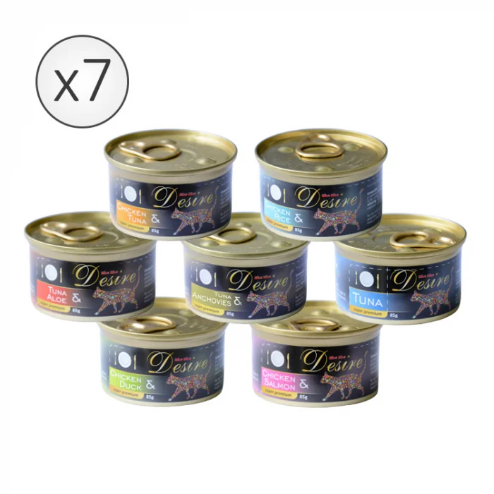 Pachet Conserve DESIRE 7 Gusturi pentru 7 Zile 7x85g