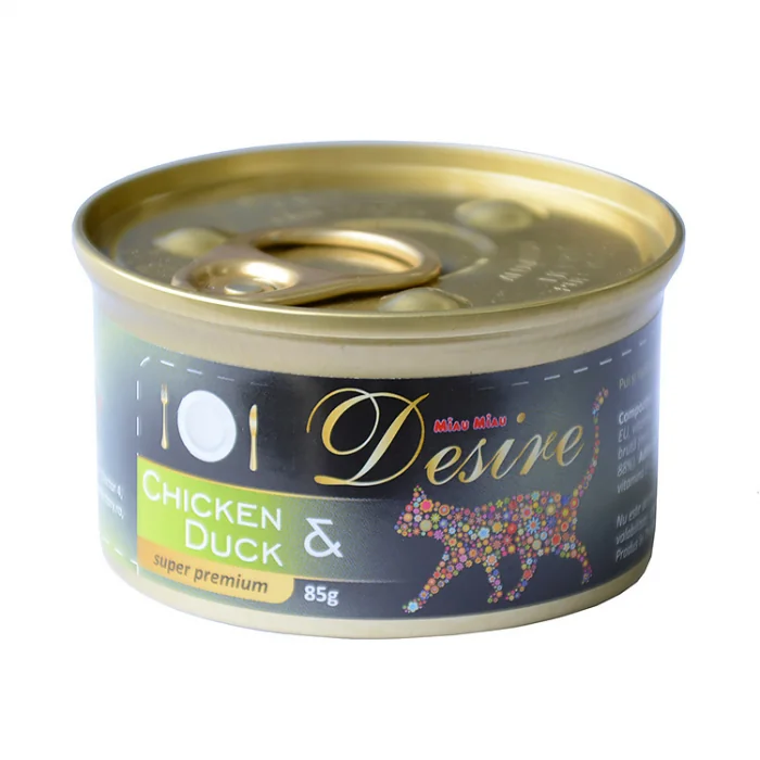 Conserva Hrana Umeda DESIRE Pui File si Rata in Gelatina 85g