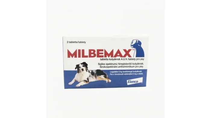 Milbemax Dog 12.5   125 mg (5 - 25 kg), 2 tablete