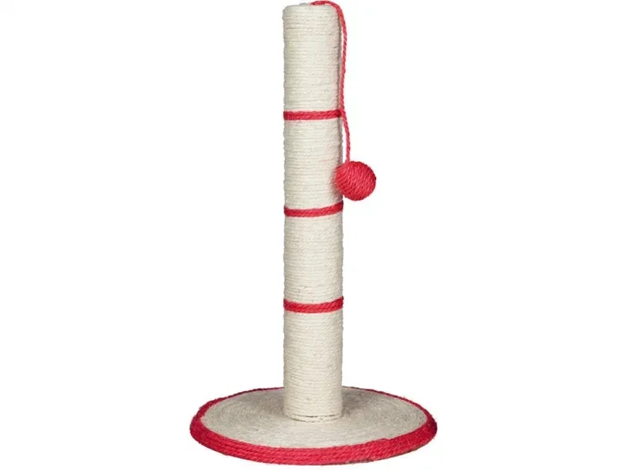 Sisal Plat cu Stalp si Jucarie H50 cm Diametru 31 cm
