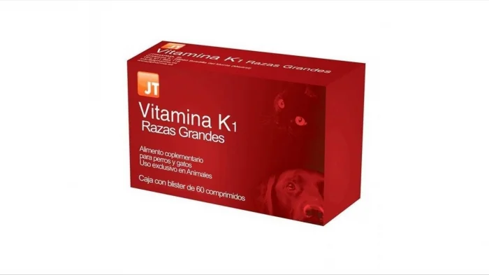 JT- VITAMIN K1 LARGE BREED pentru caini si pisici, 60 TABLETE - delistat