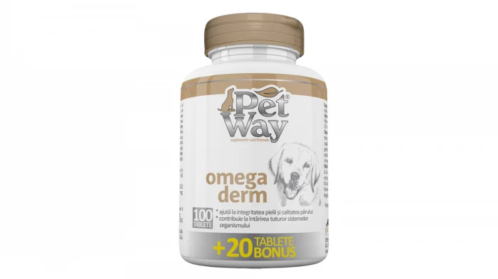 PetWay Omega Derm, 100 tablete + 20 BONUS