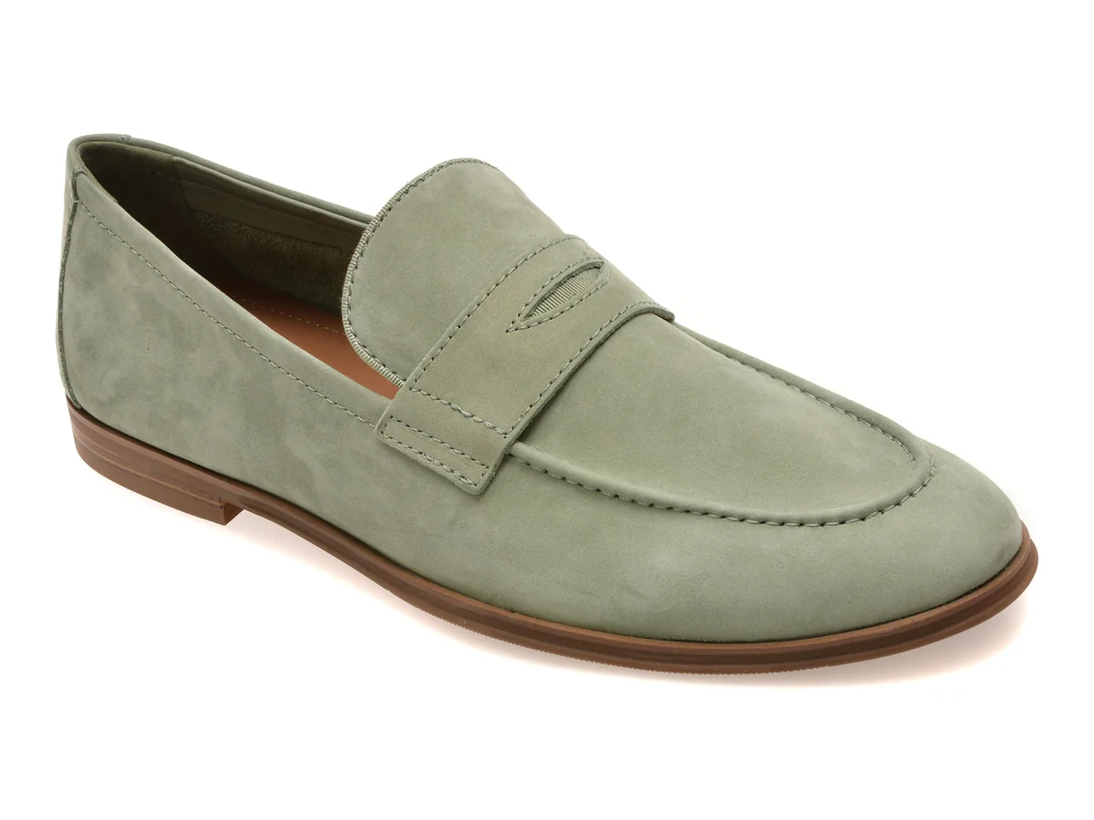 Mocasini eleganti ALDO kaki, JOURNEY 331, din nabuc