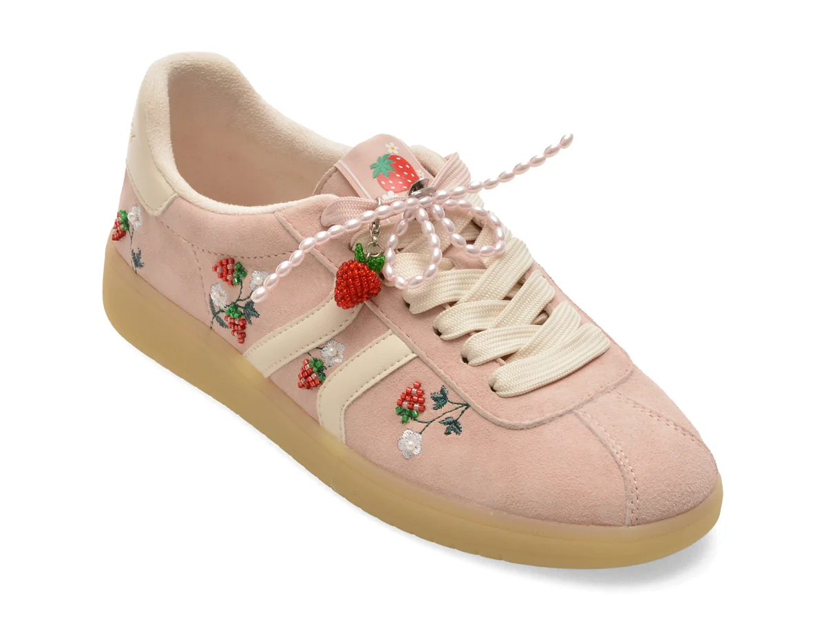 Pantofi sport ALDO roz, CHICSNEAKER 690, din piele intoarsa