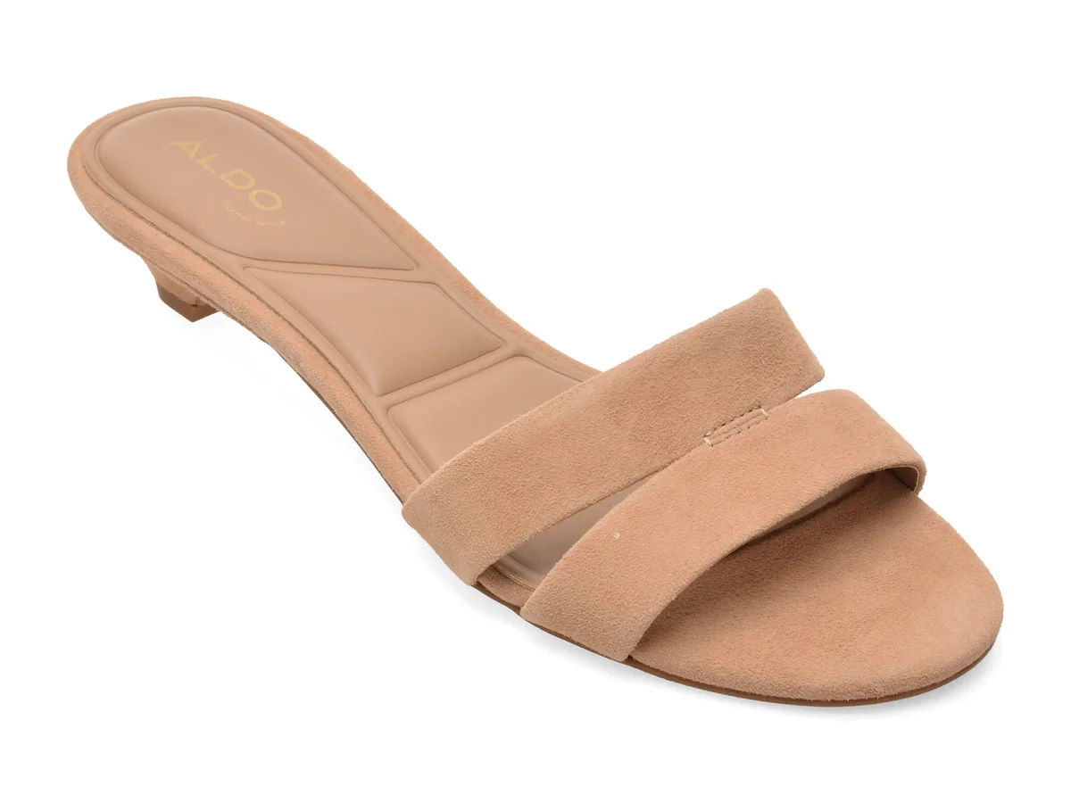 Papuci eleganti ALDO maro, SCARLETTA 210, din piele intoarsa