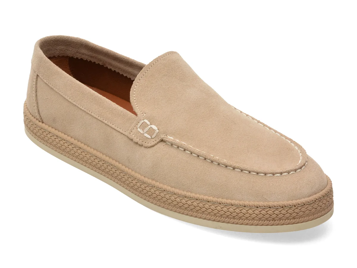 Mocasini ALDO gri, CLIFFE 252, din piele intoarsa