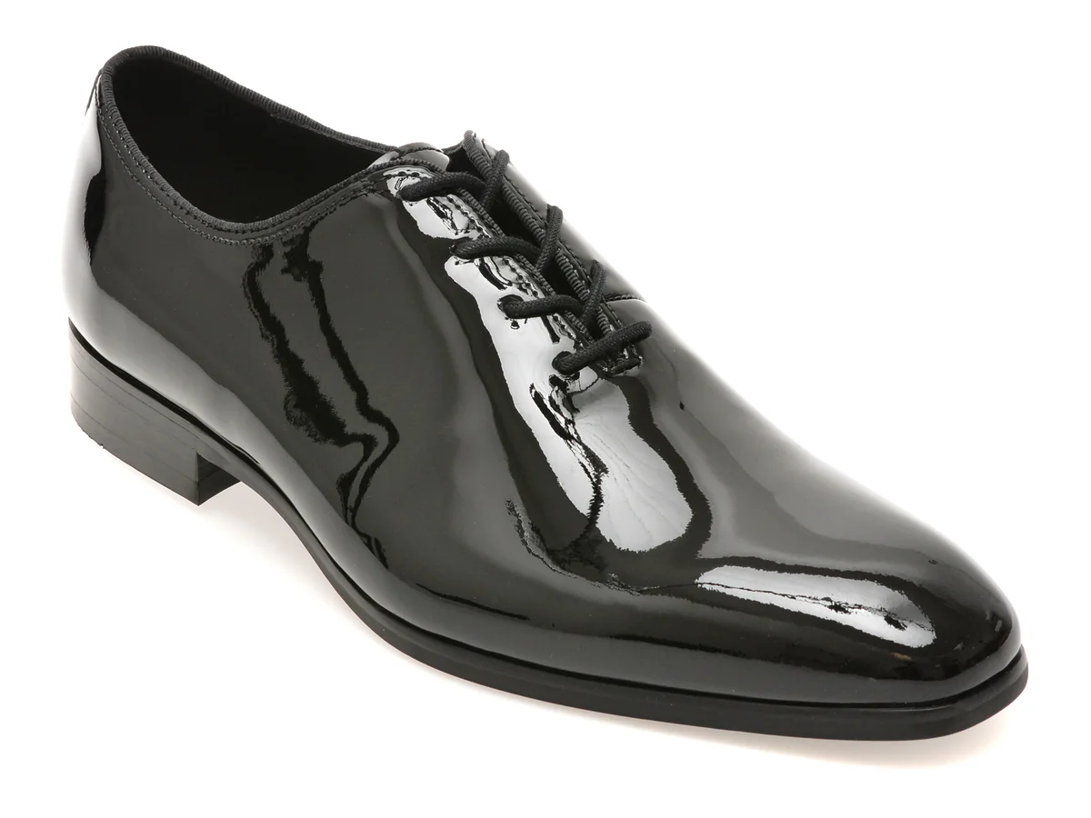 Pantofi eleganti ALDO negri, DEVITO 001, din piele naturala lacuita