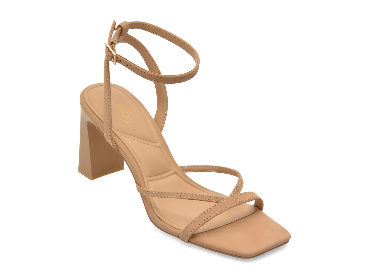 Sandale elegante ALDO bej, STELLARE 271, din nabuc