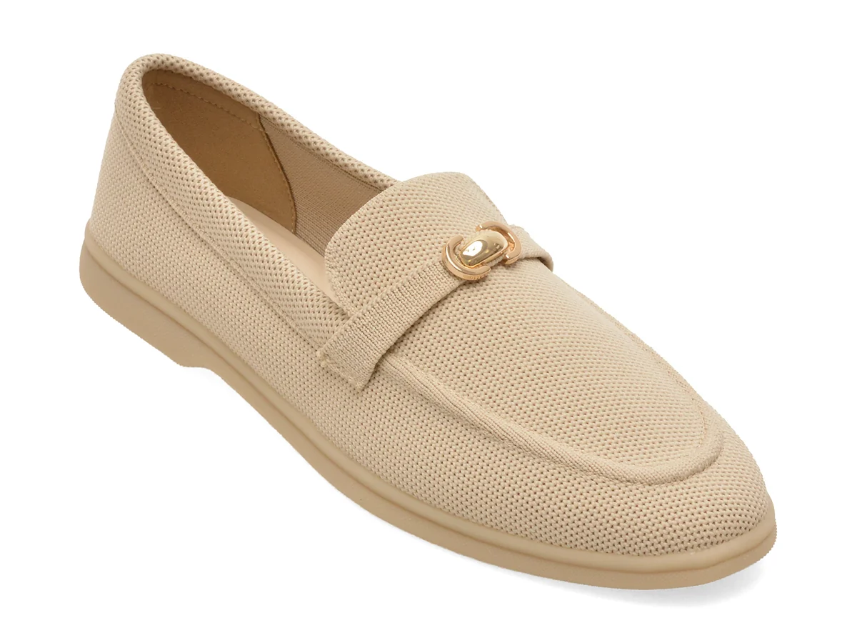 Mocasini ALDO bej, CRERASSO 108, din material textil