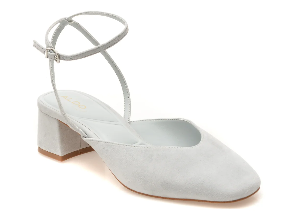 Pantofi eleganti ALDO albastri, ELIANIE 460, din piele intoarsa