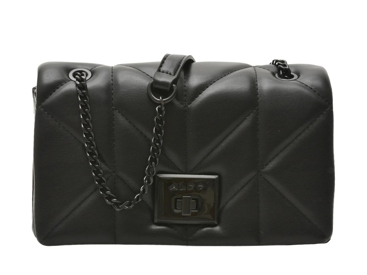 Geanta ALDO neagra, GRISHNAK 001, din piele ecologica