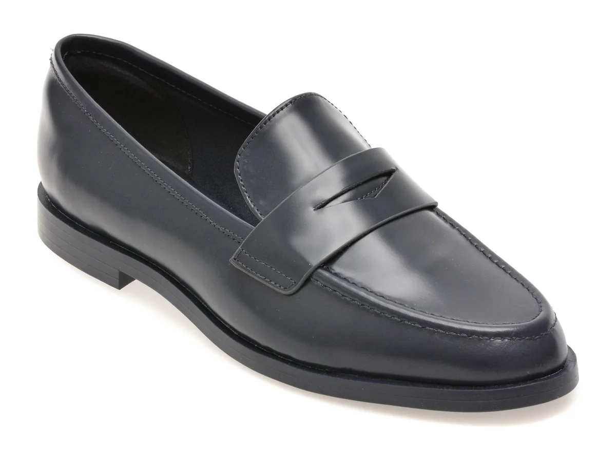Mocasini eleganti ALDO bleumarin, ADALADAR 410, din piele naturala