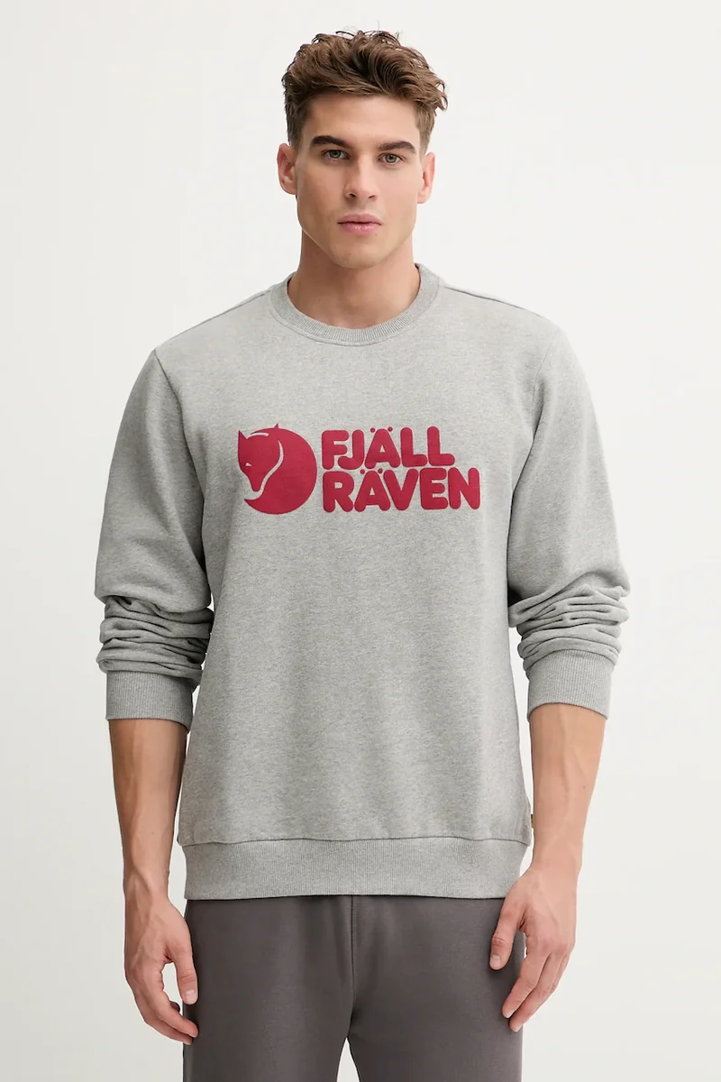 Fjallraven hanorac bărbătesc din bumbac Fjällräven Logo