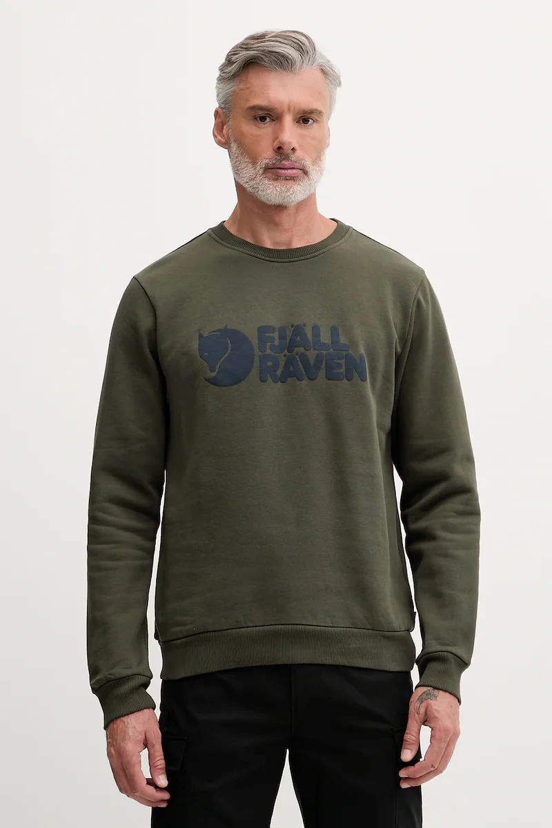 Fjallraven Hanorac bărbătesc din bumbac Fjällräven Logo