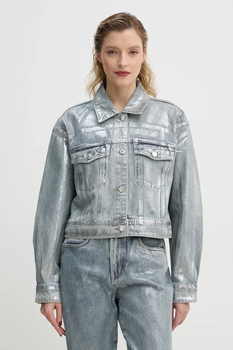 Gestuz geacă din denim
