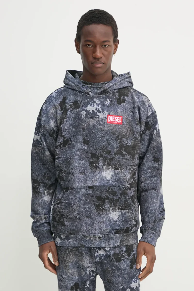 Diesel hanorac de bumbac S-BOXT-HOOD-R8 SWEAT-SHIRT