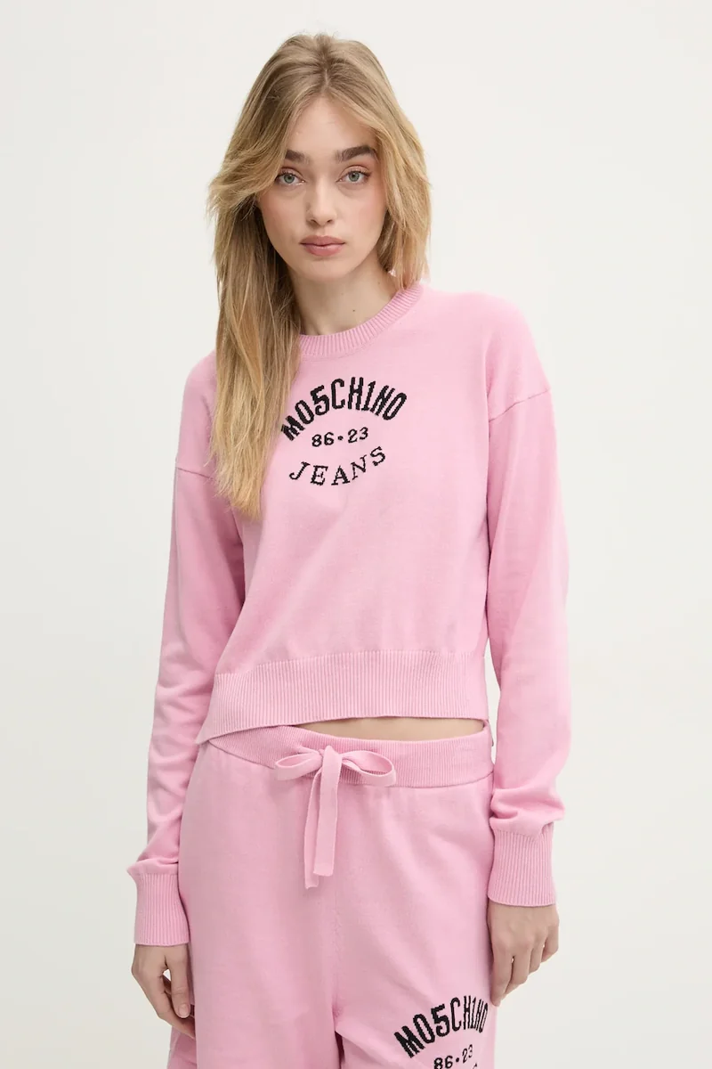 Moschino Jeans pulover de bumbac
