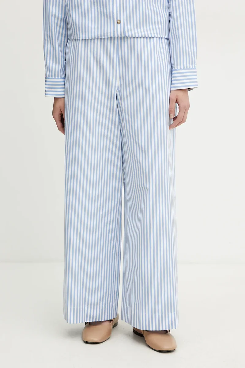 MM by Max Mara pantaloni de bumbac