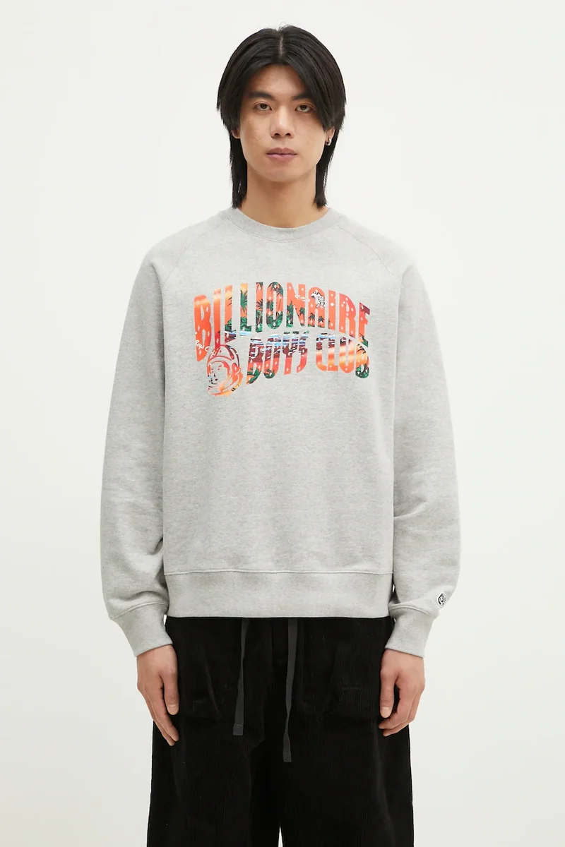 Billionaire Boys Club hanorac de bumbac Tropical Island Fill Arch Logo Crewneck