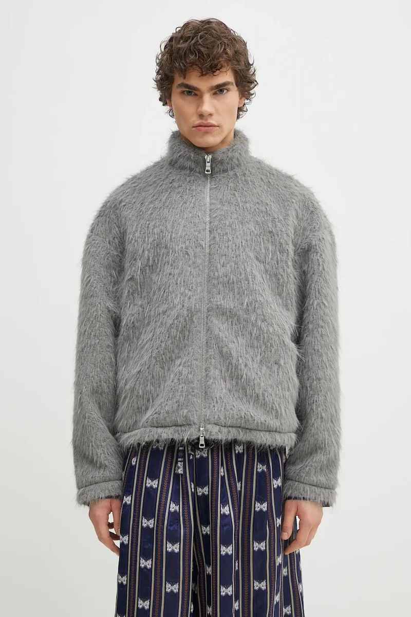 MKI MIYUKI ZOKU geaca Faux Alpaca Track Jacket