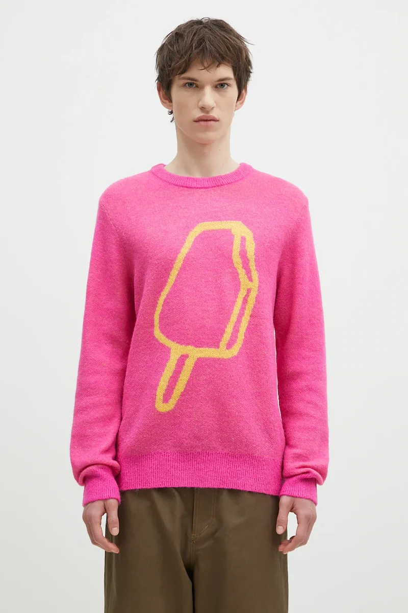 ICECREAM pulover din amestec de lana Popsicle Crewneck