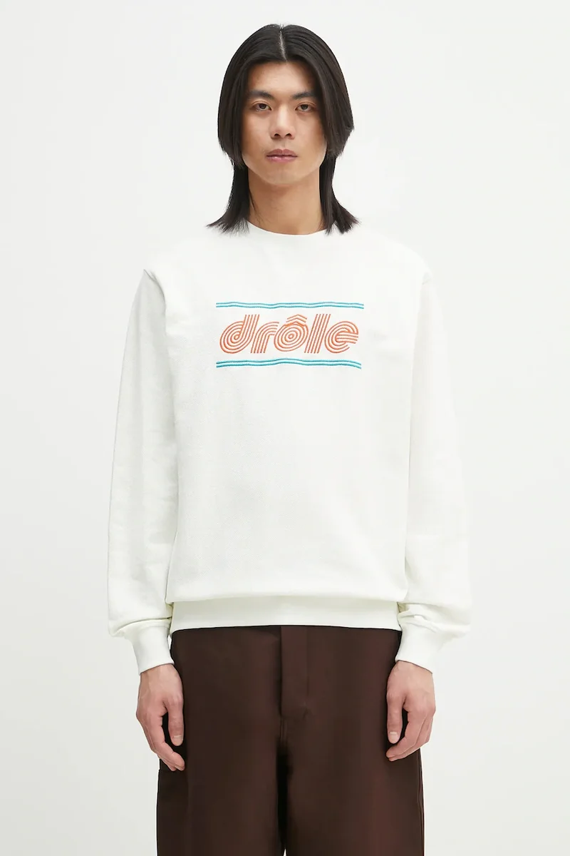 Drôle de Monsieur hanorac de bumbac Le Sweatshirt Pique Tennis