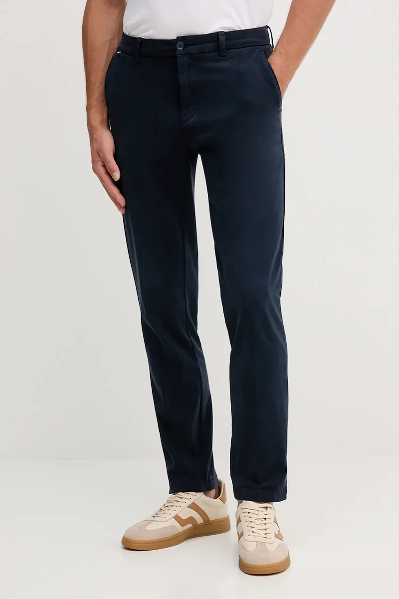 BOSS pantaloni chinos bărbătești din bumbac cu elastan H-Kane1