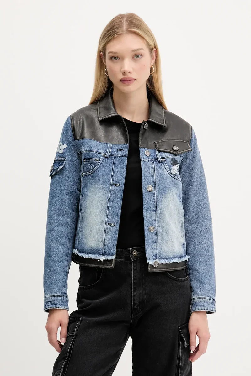 Desigual geacă jeans CONSTRA