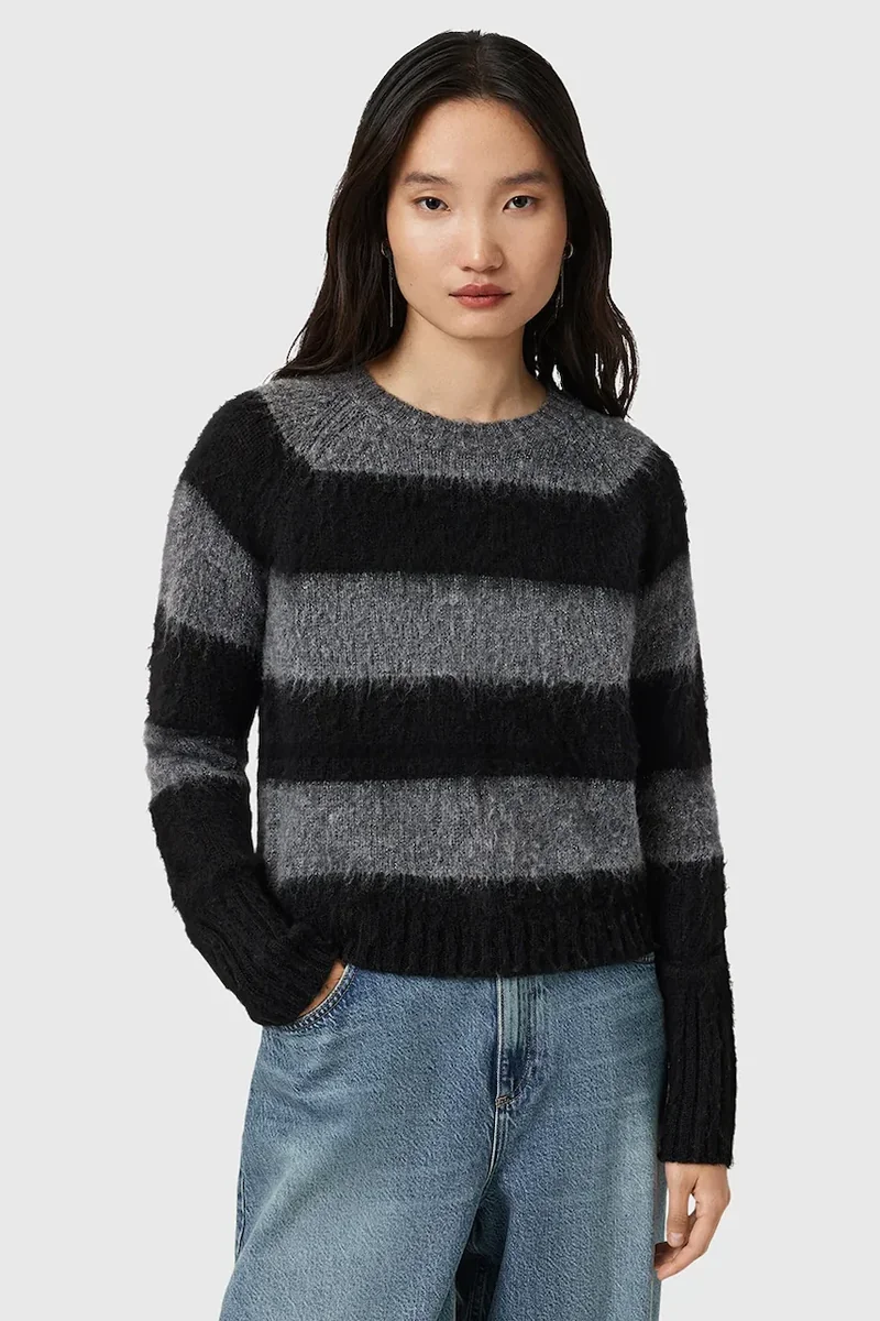 AllSaints pulover din amestec de lână LOU