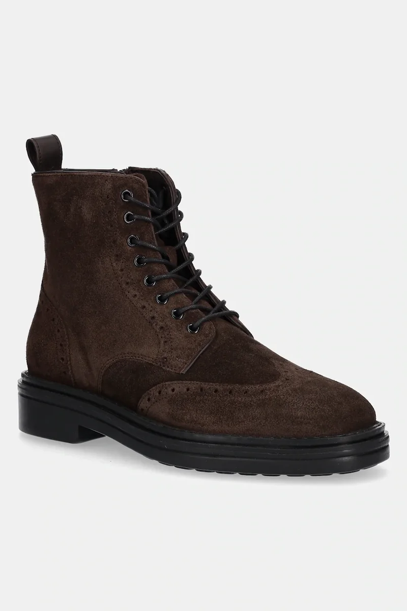 Gant botine de piele întoarsă Boggar