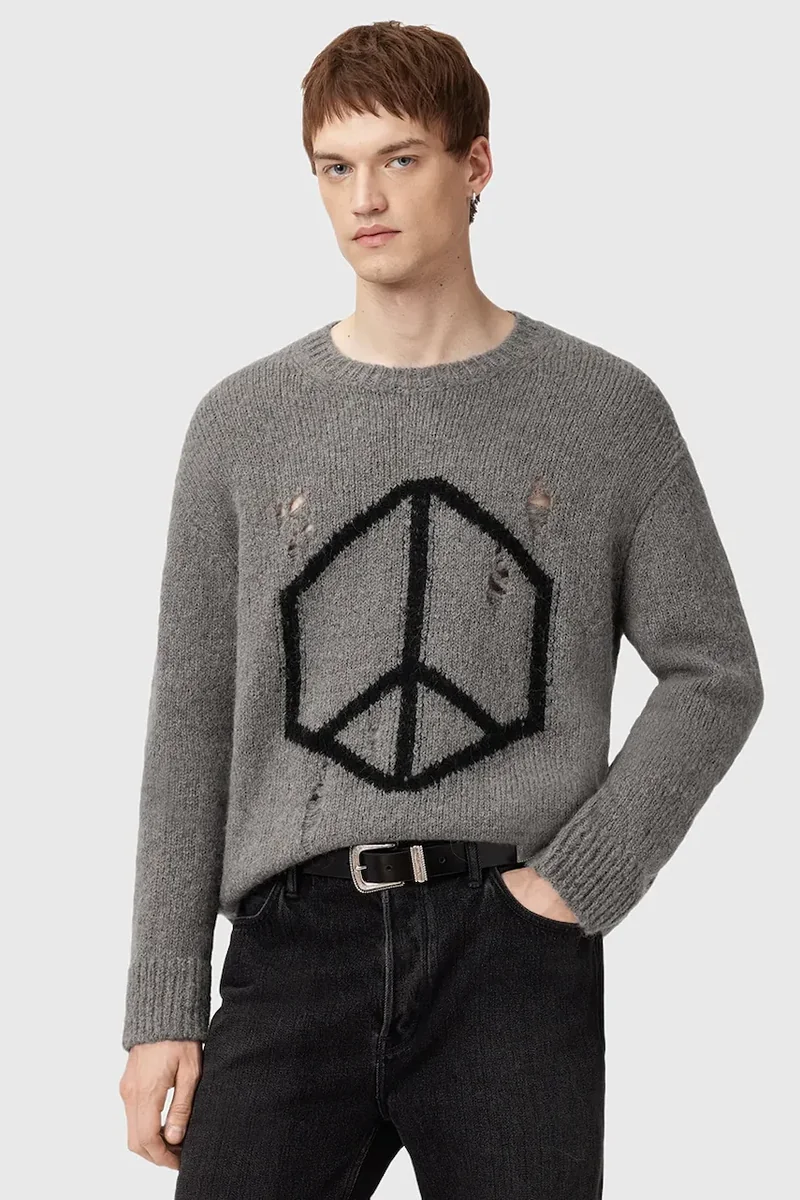 AllSaints pulover din amestec de lână MESSAGE