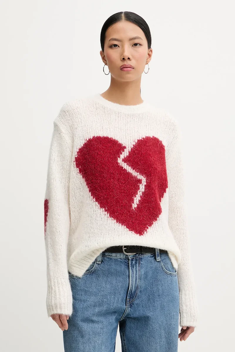AllSaints pulover din amestec de lână LUVHEART