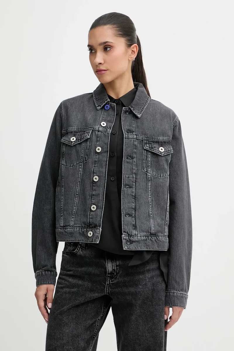 Karl Lagerfeld Jeans geaca de blugi din bumbac