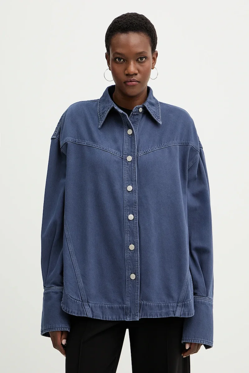 BOSS Orange cămașă jeans C OVERSHIRT 1.0