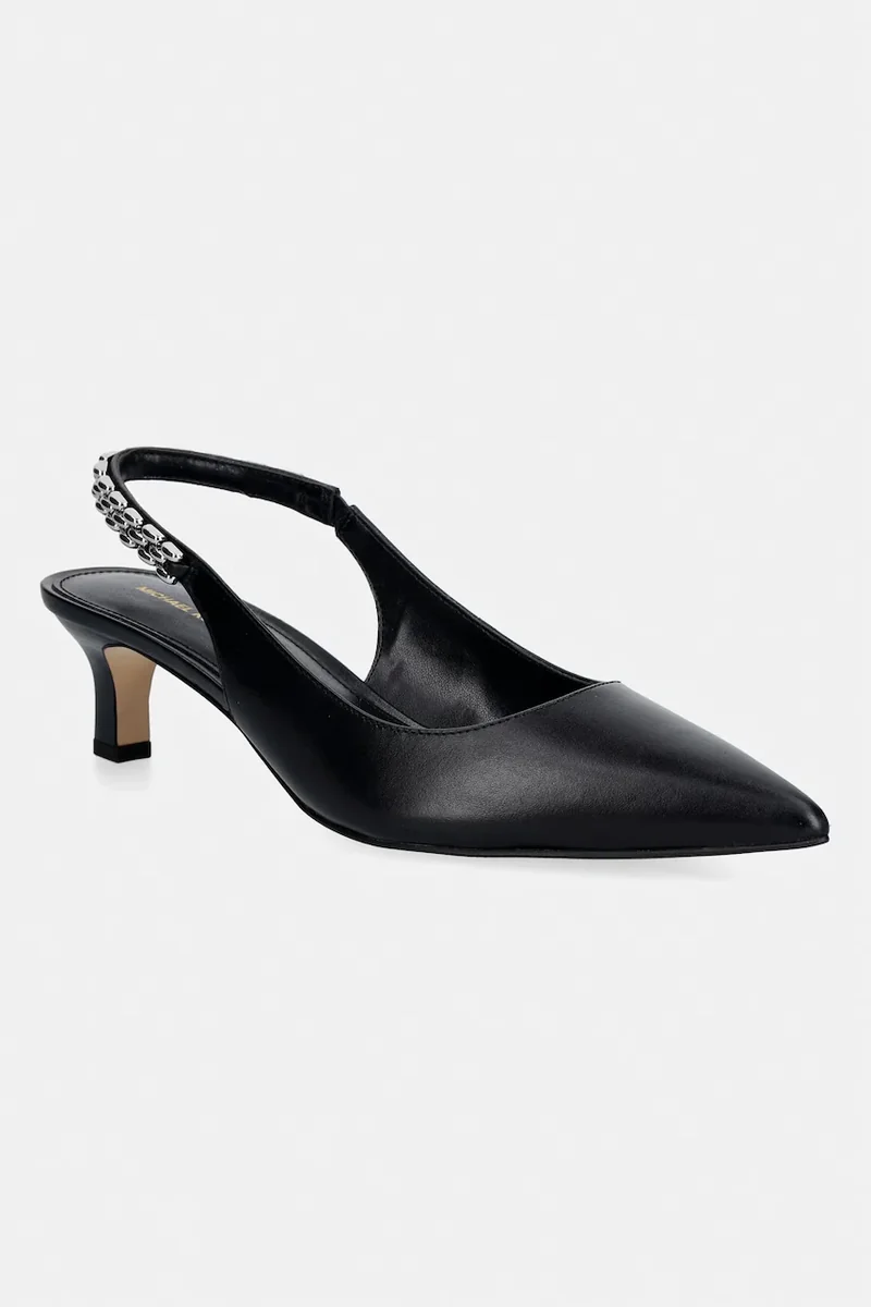 MICHAEL Michael Kors stilettos de piele Marcia Kitten Sling Pump