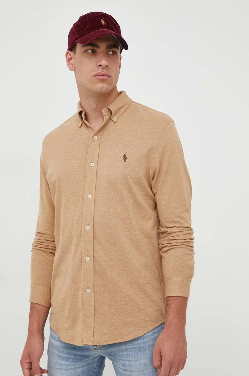 Polo Ralph Lauren cămașă pentru bărbați din bumbac