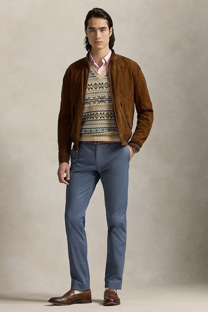 Polo Ralph Lauren pantaloni slim fit bărbați cu bumbac Slim Fit HDN Pant