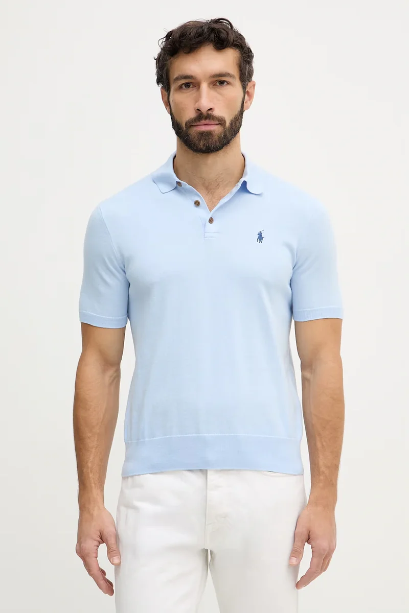 Polo Ralph Lauren pulover cu mânecă scurtă pentru bărbați din bumbac