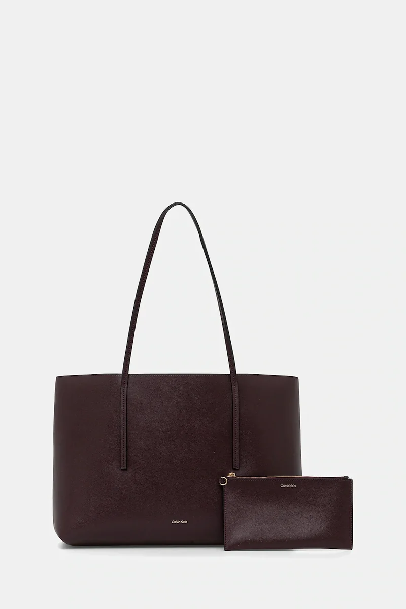 Calvin Klein geantă shopper pentru femei cu imitație de piele