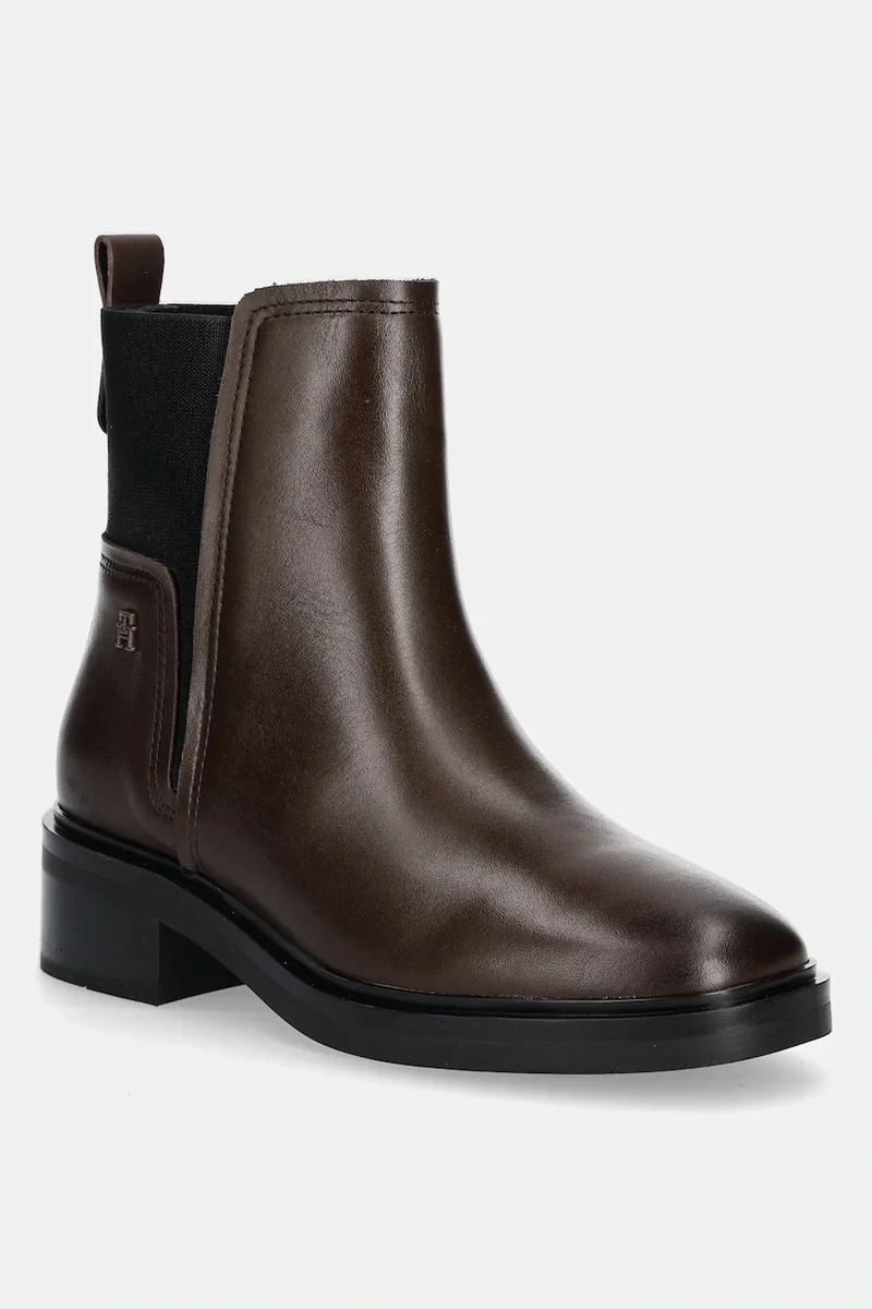 Tommy Hilfiger ghete chelsea de piele TH MINIMAL LEATHER CHELSEA