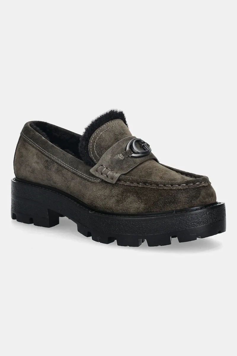 Guess mocasini din piele întoarsă YANIKAY