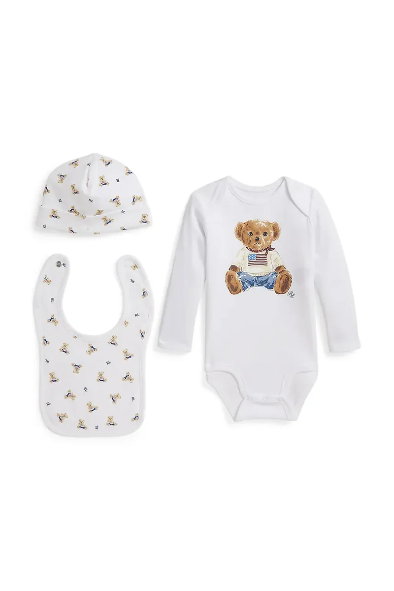 Polo Ralph Lauren body din bumbac pentru bebeluși