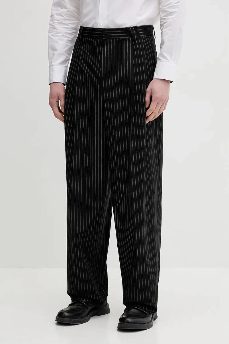 HUGO pantaloni cu adaos de lână Fedix251