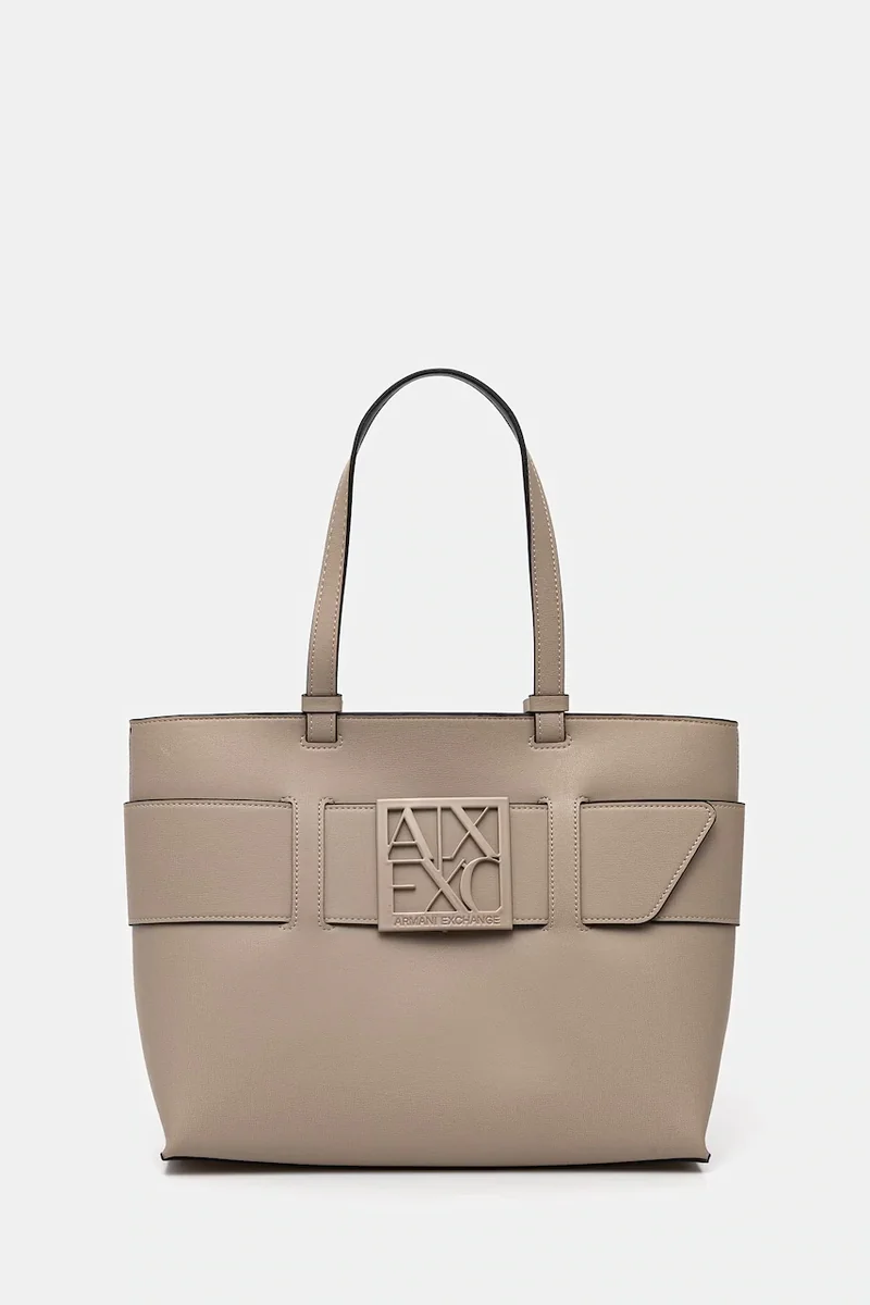 Armani Exchange geantă shopper pentru femei cu imitație de piele