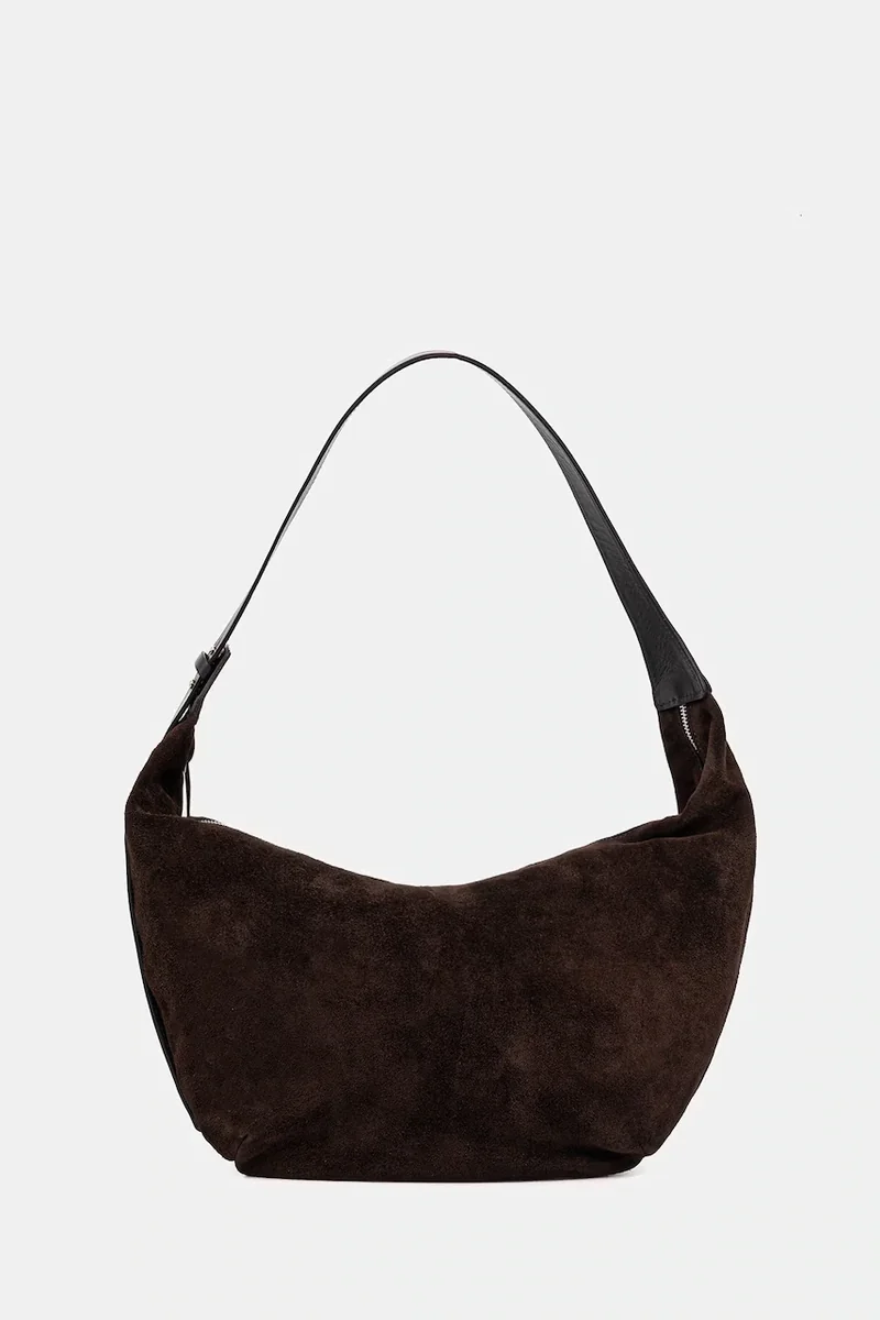 Answear.LAB Hobo bag pentru femei din piele întoarsă