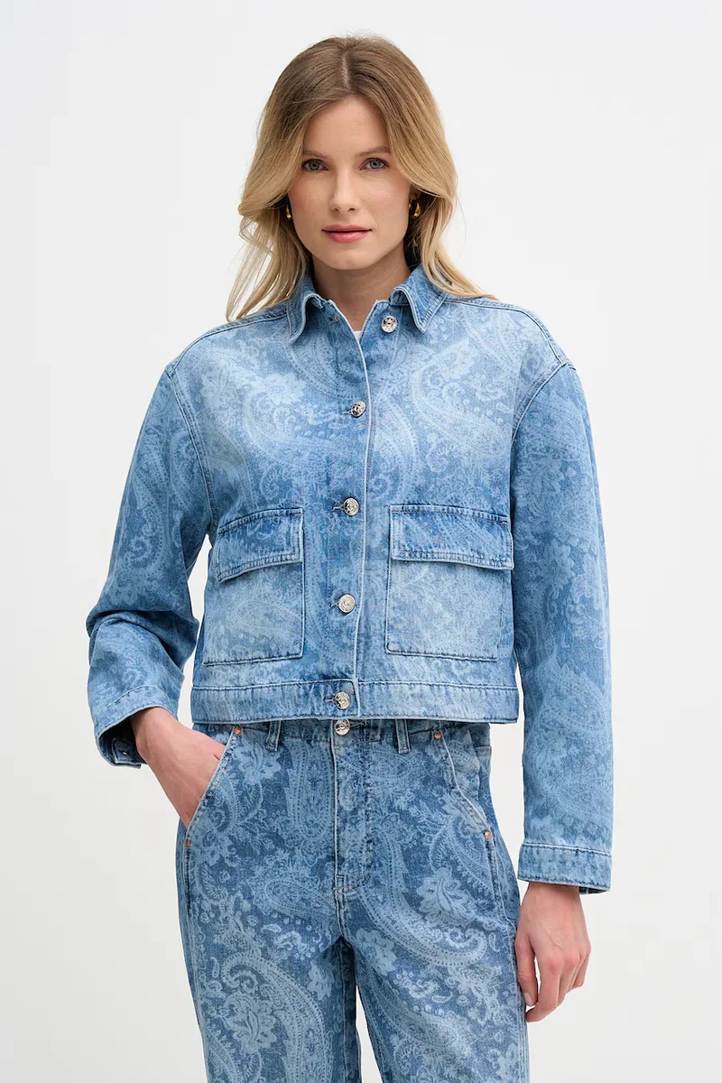 OUI jachetă scurtă pentru femei, din denim
